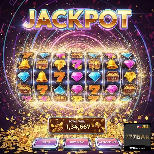 777bar jackpot slot win