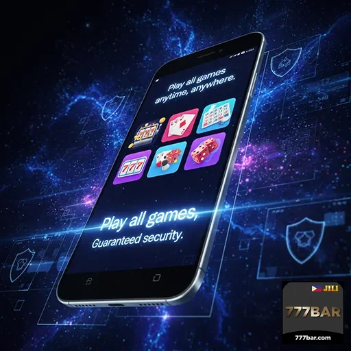 Mobile player enjoying casino games on 777bar app